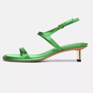 Vince Ester‎ garden green kitten heel sandal NEW 9.5